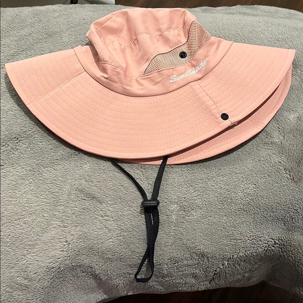 SunShade Pink Wide Brim Hat